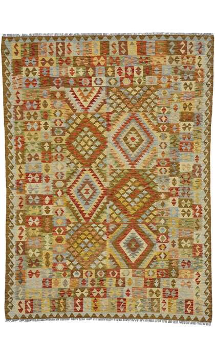 6 x 8 Vintage Afghan Kilim Rug 80165