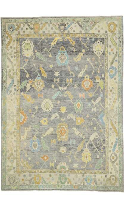 10 x 14 Colorful Oushak Rug 52537