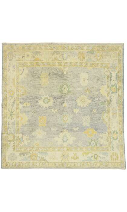 8 x 8 Colorful Oushak Rug 52544