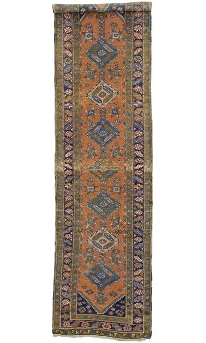 3 x 12 Antique Persian Heriz Rug 73197