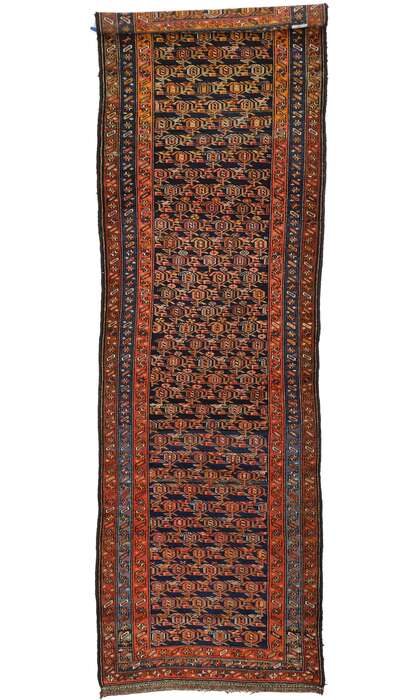 4 x 12 Antique Persian Kurdish Rug 76615