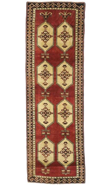 4 x 13 Vintage Turkish Oushak Rug 50469