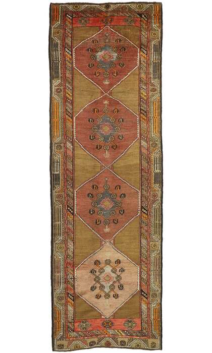 4 x 12 Vintage Turkish Oushak Rug 51052