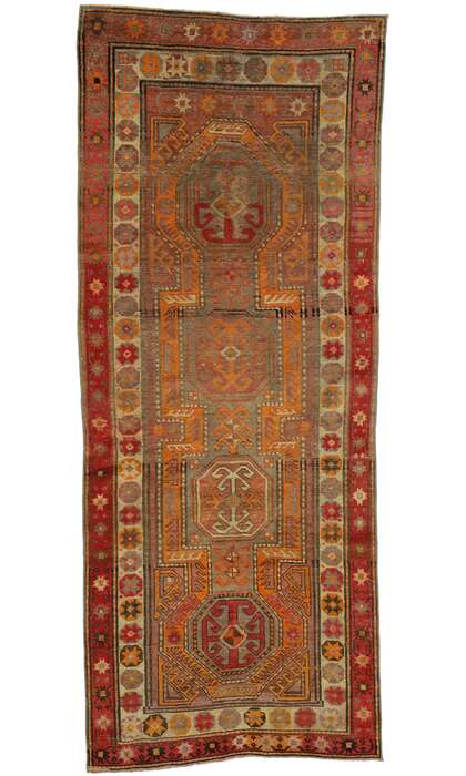 3 x 8 Vintage Oushak Rug 52614