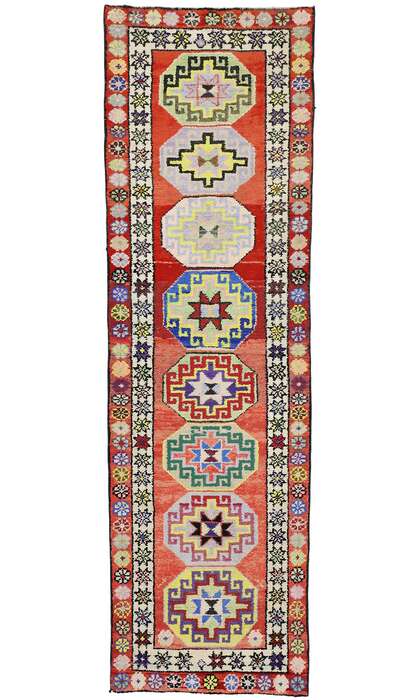 3 x 10 Vintage Oushak Rug 52639