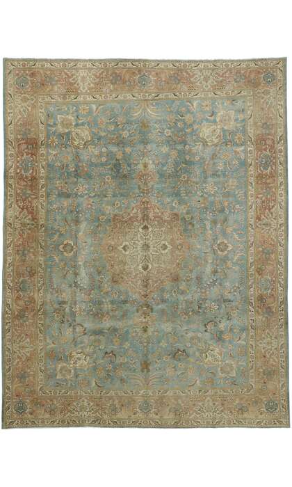 10 x 13 Vintage Tabriz Rug 52664