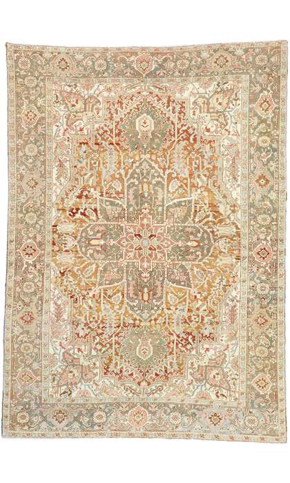 8 x 12 Vintage Heriz Rug 52667