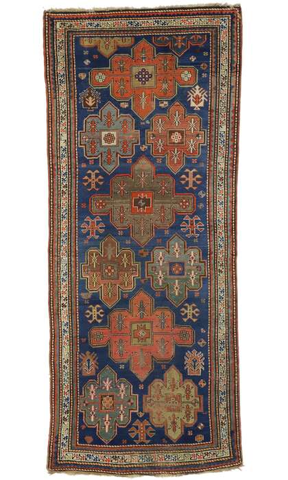 4 x 10 Antique Kazak Rug 77013