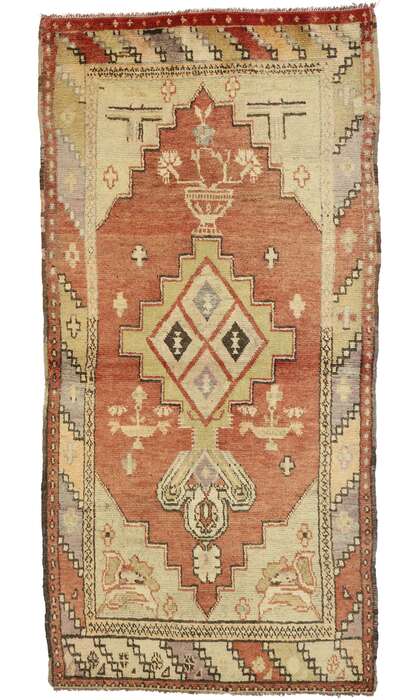 3 x 7 Vintage Oushak Rug 50173