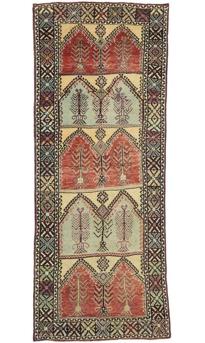 5 x 13 Vintage Oushak Rug 51356