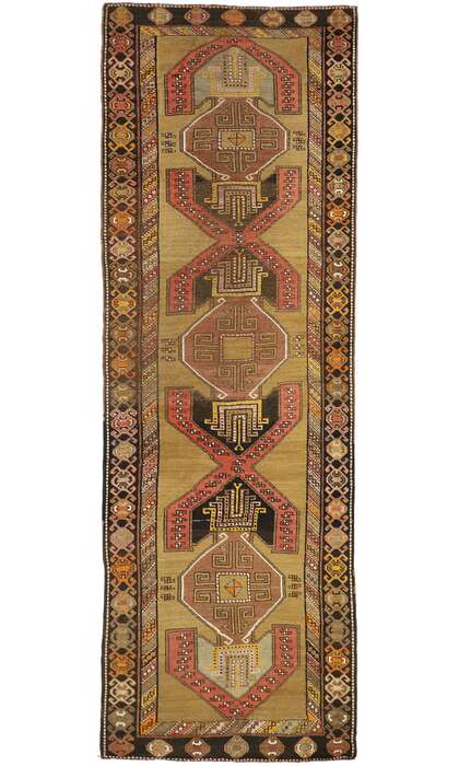 5 x 13 Vintage Turkish Oushak Rug 52062