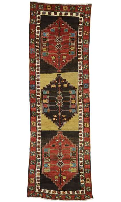 4 x 11 Vintage Oushak Rug 52146