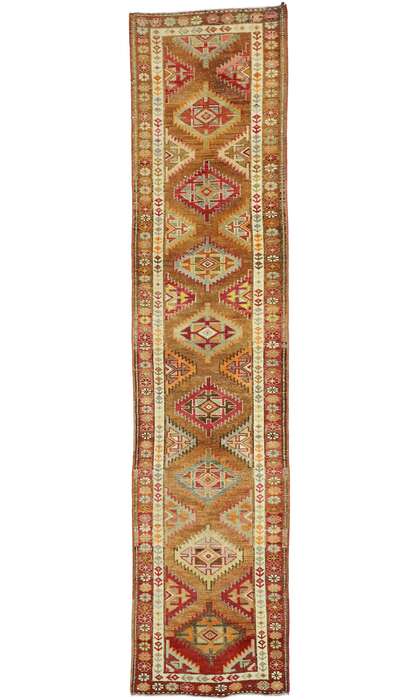 3 x 12 Vintage Turkish Oushak Rug 52704