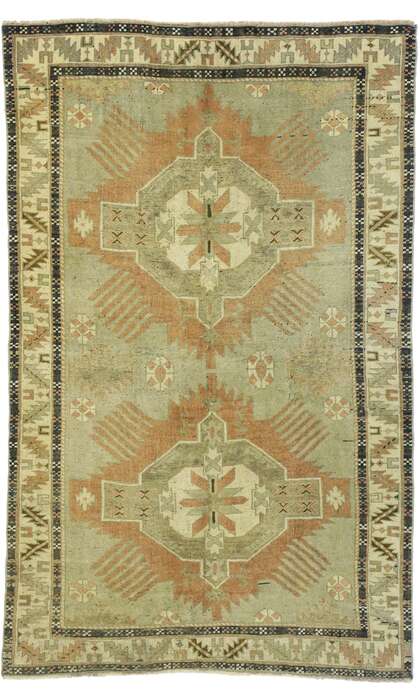 4 x 6 Vintage Oushak Rug 52726