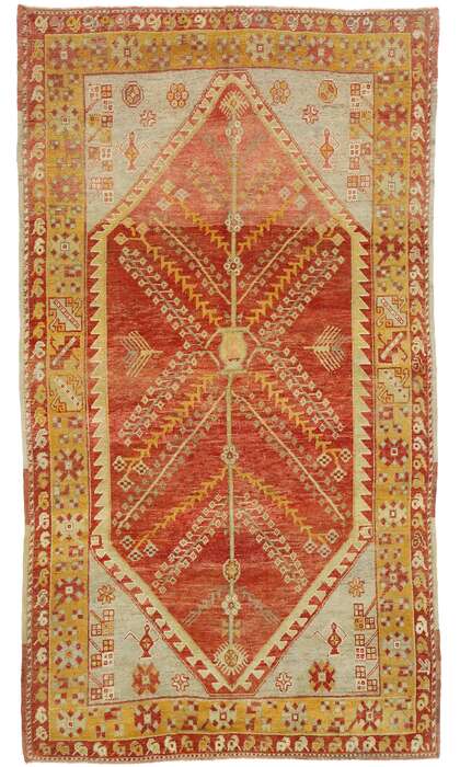 5 x 9 Vintage Oushak Rug 52752