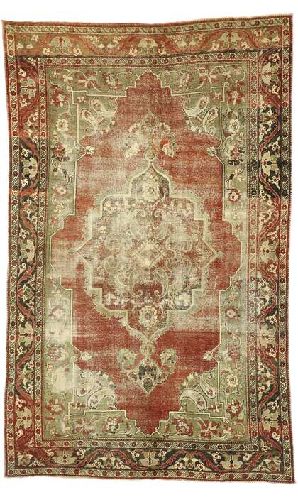 7 x 11 Vintage Oushak Rug 52768