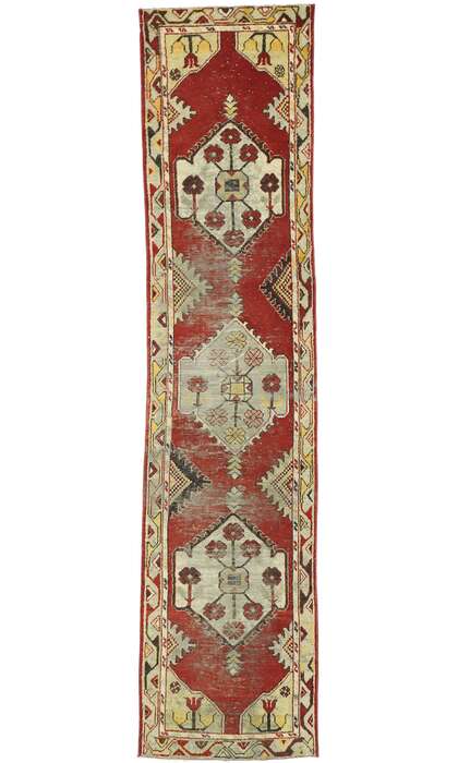 2 x 10 Vintage Turkish Oushak Runner 52779