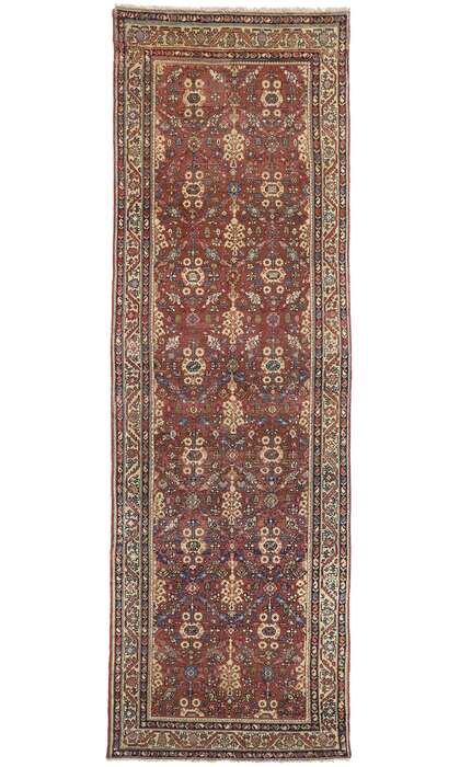 4 x 13 Antique Hamadan Rug 75784