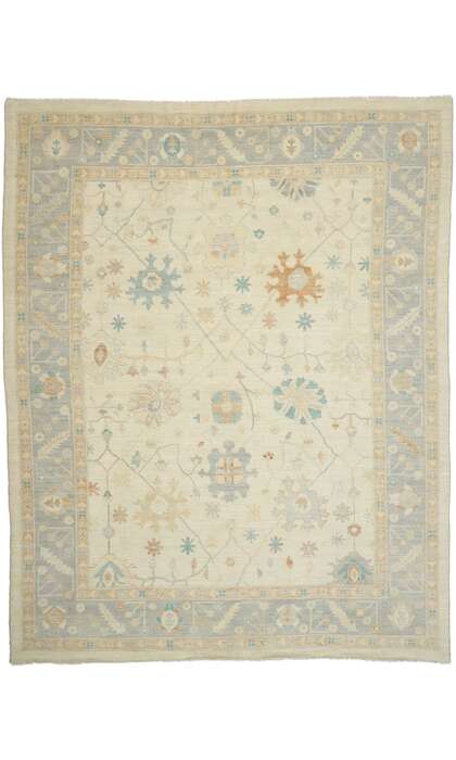 12 x 15 Earth-Tone Oushak Rug 80557