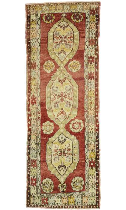 4 x 10 Vintage Oushak Rug 52121