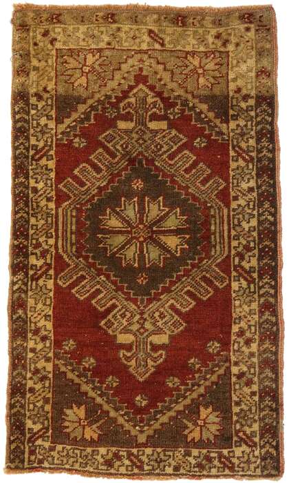 2 x 3 Vintage Turkish Yastik Rug 50779