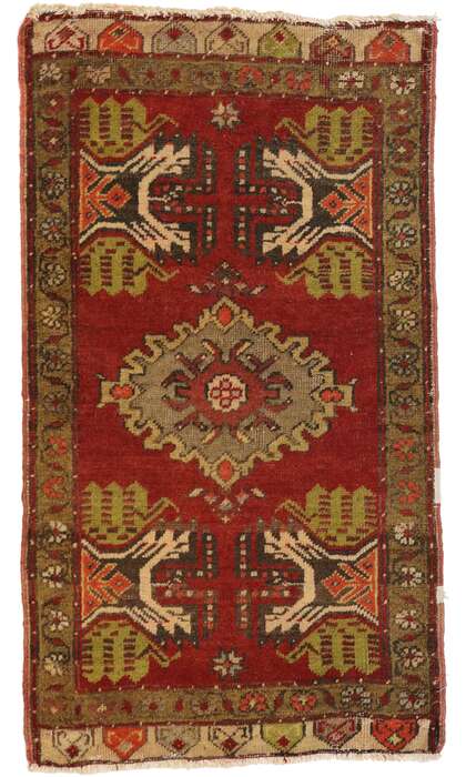 2 x 3 Vintage Turkish Yastik Rug 50790