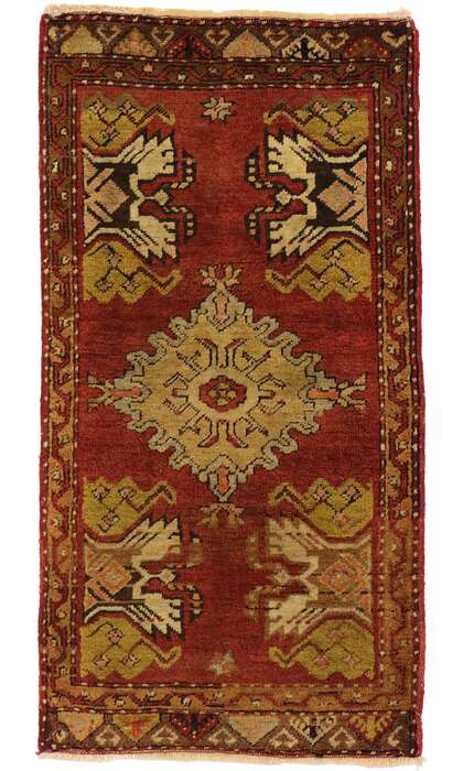 2 x 3 Vintage Turkish Yastik Rug 50792