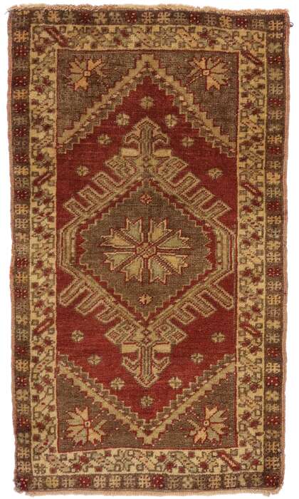 2 x 3 Vintage Turkish Yastik Rug 50797