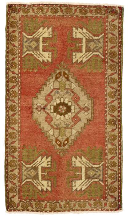 2 x 3 Vintage Oushak Rug 50958