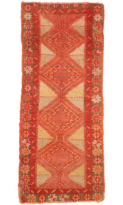 1 x 3 Vintage Turkish Yastik Rug 51179