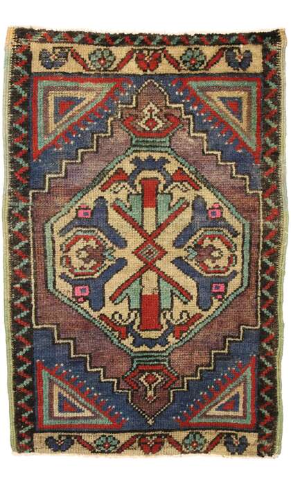 2 x 3 Vintage Turkish Yastik Rug 51196