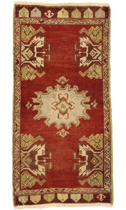 2 x 4 Vintage Turkish Yastik Rug 51217