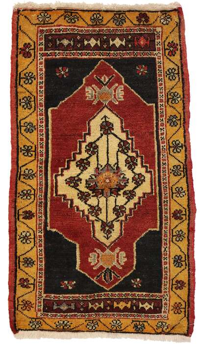 2 x 3 Vintage Turkish Yastik Rug 51219