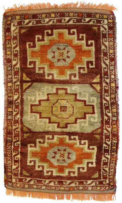 1 x 2 Vintage Turkish Yastik Rug 51220