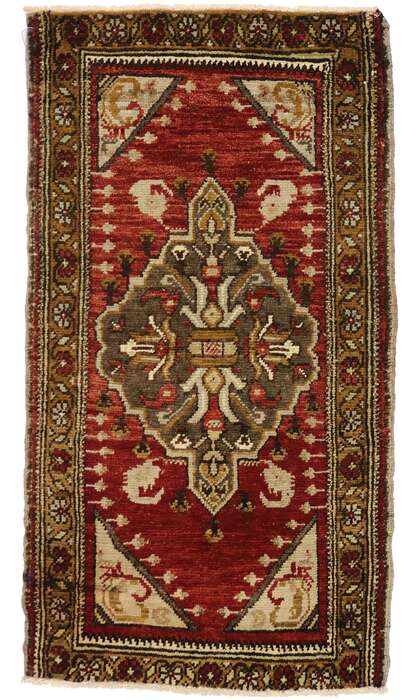 2 x 3 Vintage Turkish Yastik Rug 51263