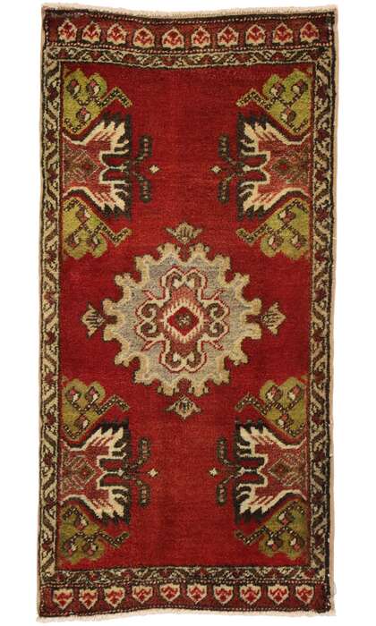 2 x 3 Vintage Turkish Yastik Rug 51419