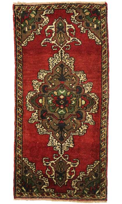 2 x 4 Vintage Turkish Yastik Rug 51468