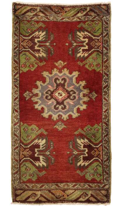 2 x 3 Vintage Turkish Yastik Rug 51471