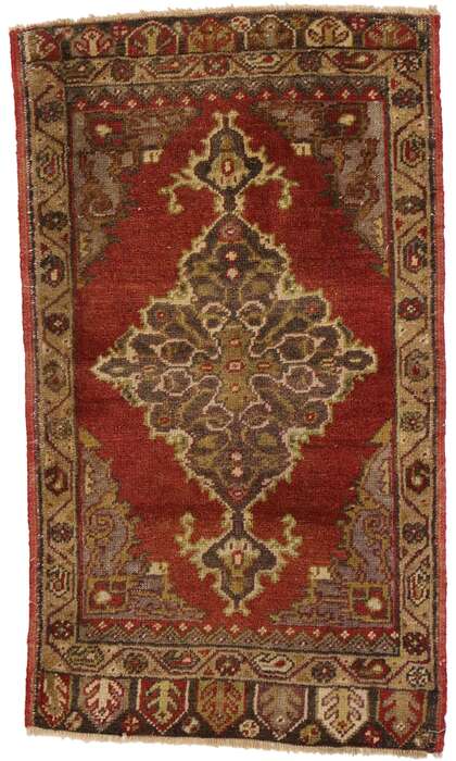 2 x 3 Vintage Turkish Yastik Rug 51479