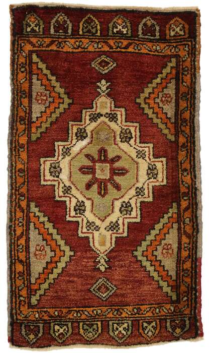 2 x 3 Vintage Turkish Yastik Rug 51480