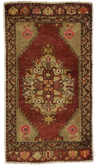 2 x 3 Vintage Turkish Yastik Rug 51482