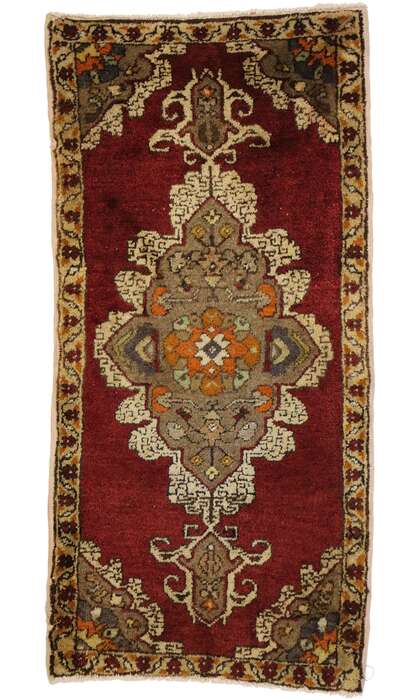 2 x 4 Vintage Turkish Yastik Rug 51486