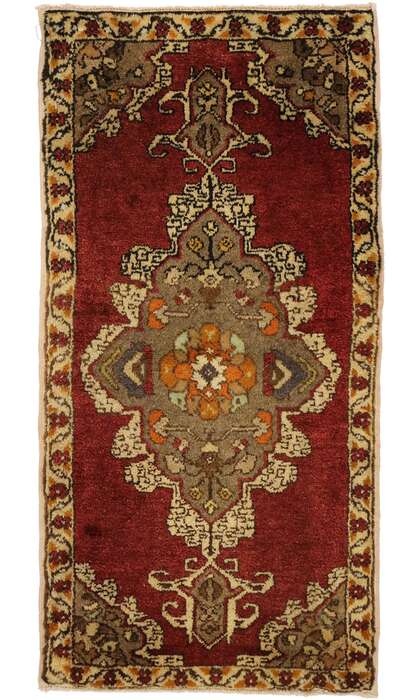 2 x 3 Vintage Turkish Yastik Rug 51487