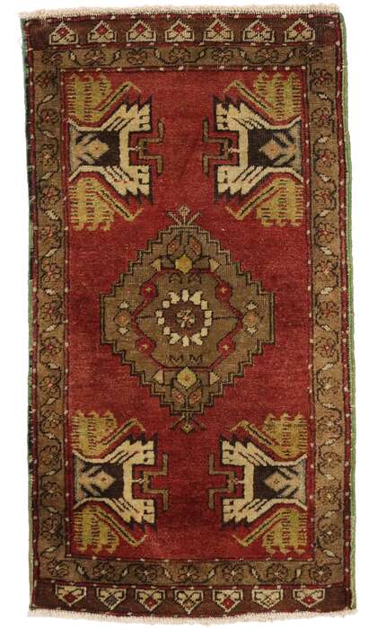 2 x 3 Vintage Turkish Yastik Rug 51490