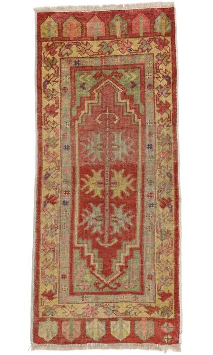 2 x 3 Vintage Turkish Yastik Rug 51493