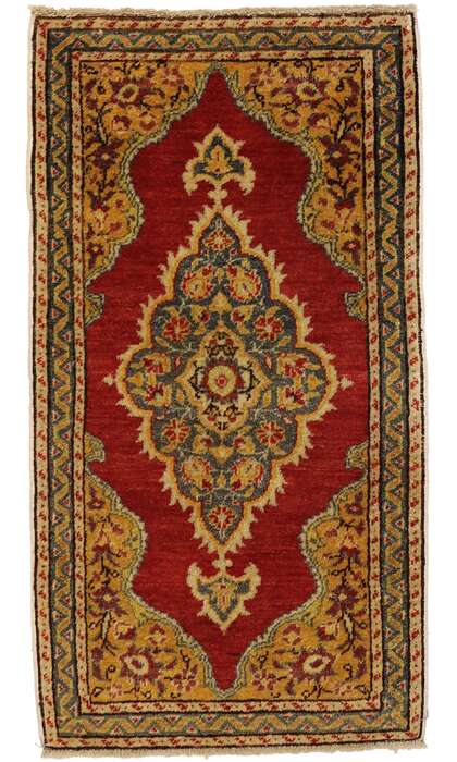 2 x 3 Vintage Turkish Yastik Rug 51507