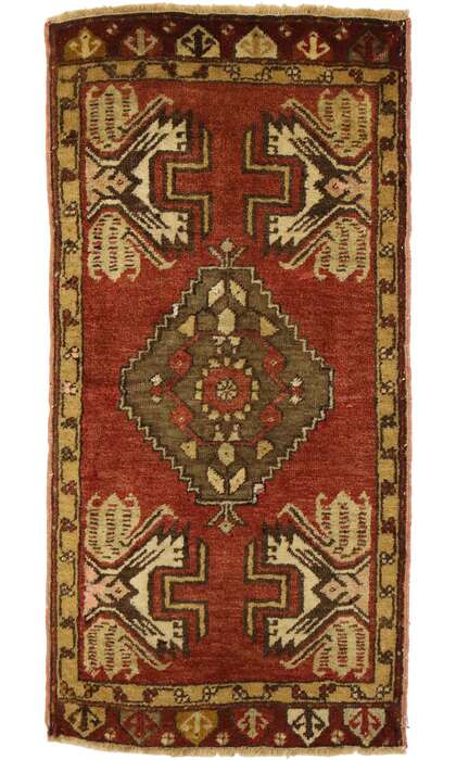 2 x 3 Vintage Turkish Yastik Rug 51509