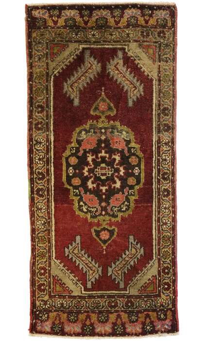 2 x 3 Vintage Turkish Yastik Rug 51513