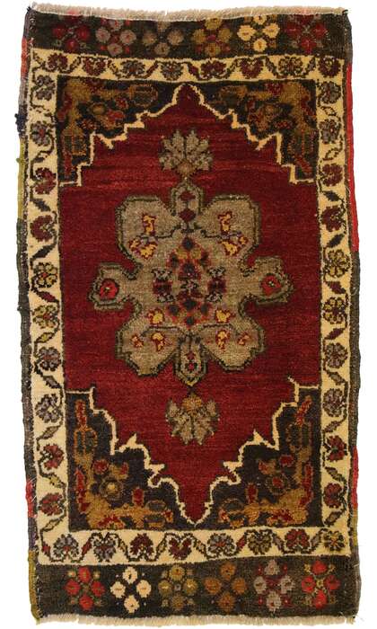 2 x 3 Vintage Turkish Yastik Rug 51817