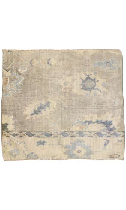 3 x 3 Modern Wagireh Oushak Rug 76716